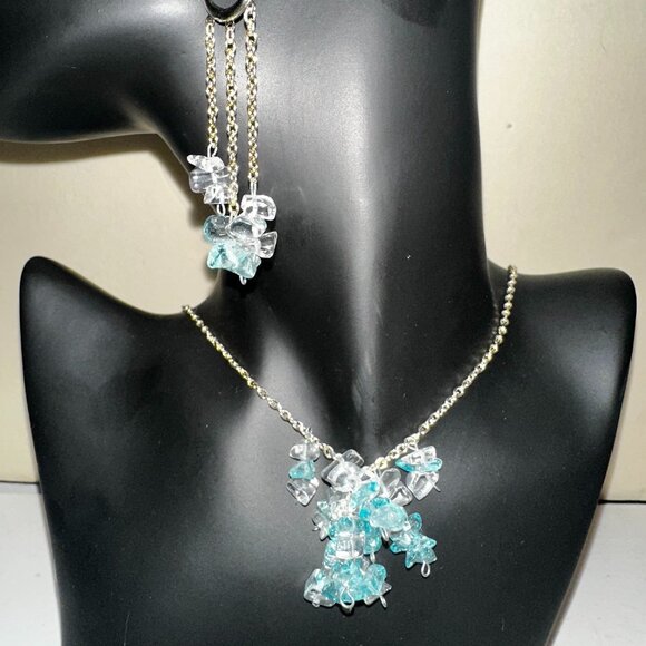 Sterling Silver Aquamarine Set - Picture 1 of 2